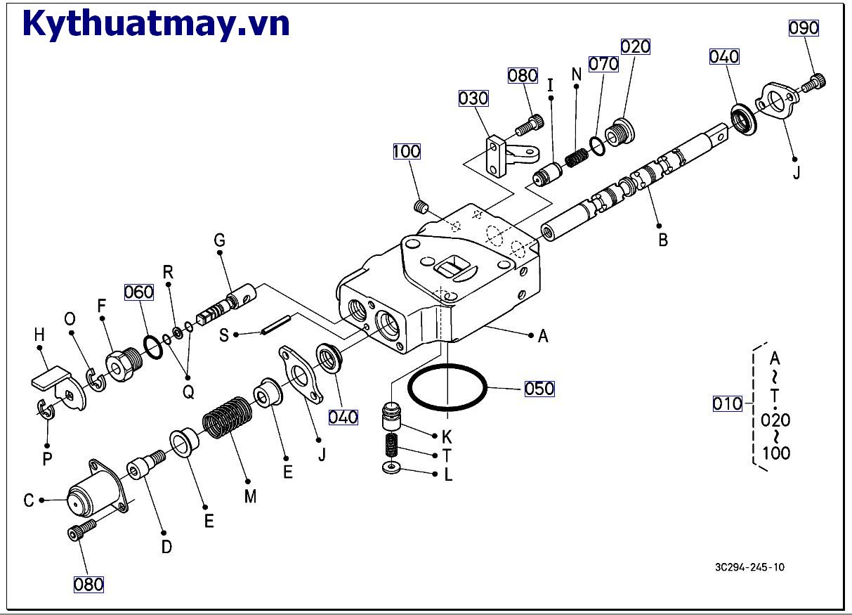 Van phu điêu khiển ( S-D) ( những bộ phận cấu thành ( Cũ) 59069 đến 89999